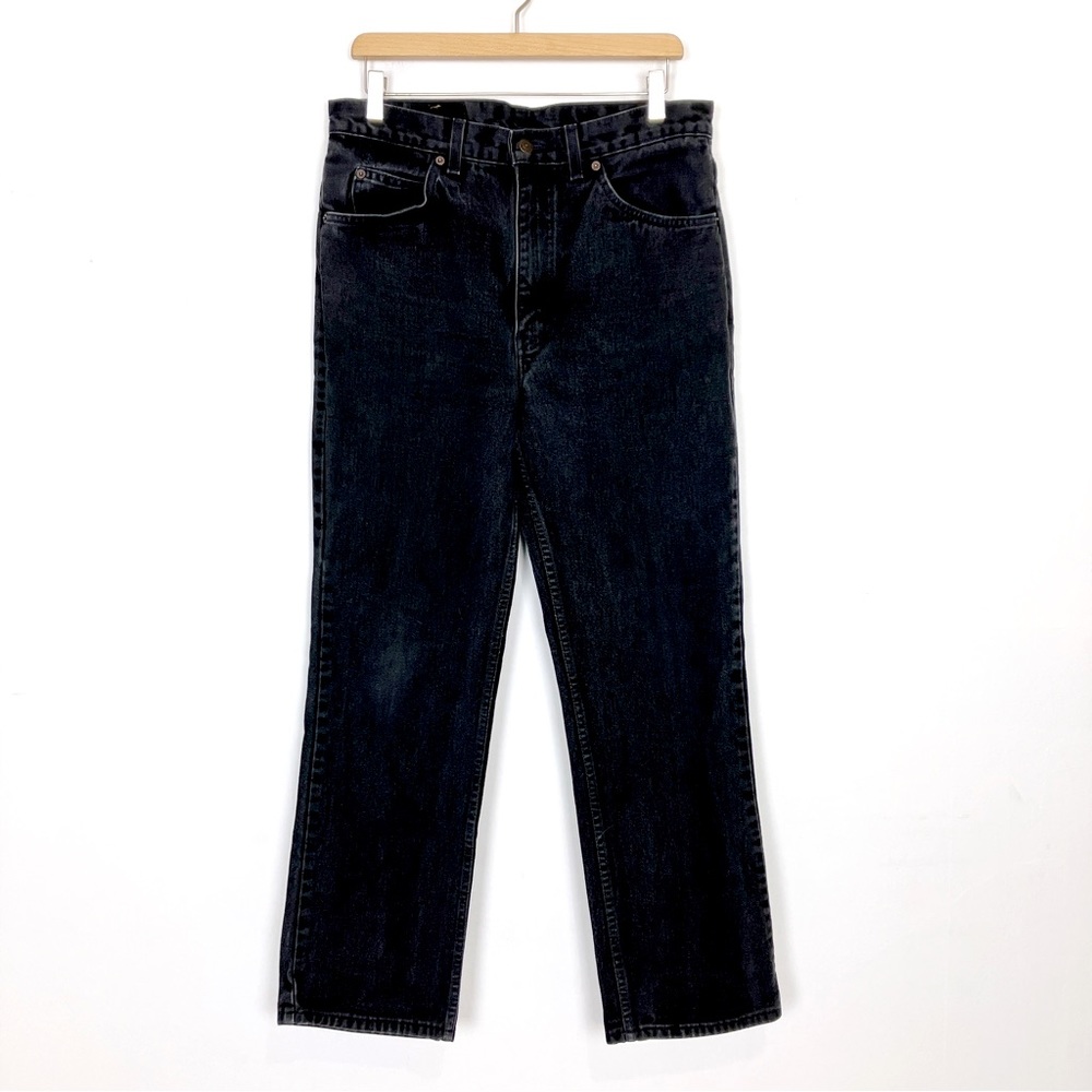 Vintage Levi’s orange tab black jeans straight leg dad jeans 90s high waisted